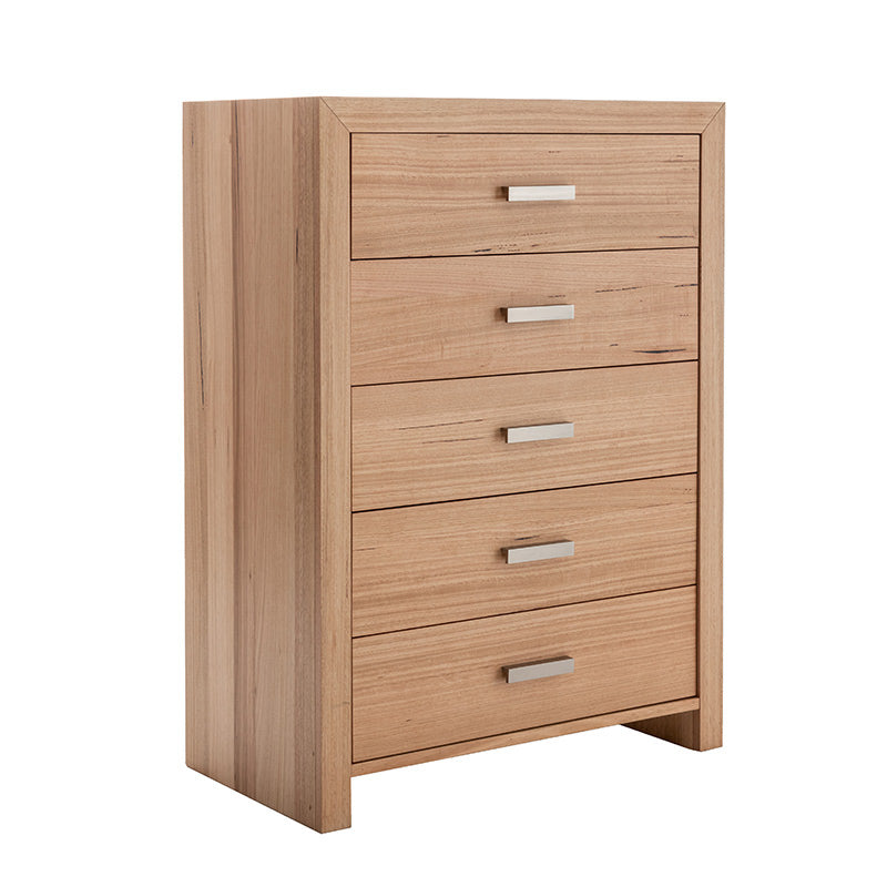 Eva 4 Piece King Timber Bedroom Suite - Messmate/Natural