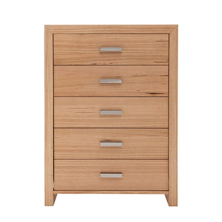 Eva 4 Piece Queen Timber Bedroom Suite - Messmate/Natural