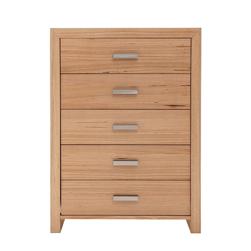 Eva 4 Piece Queen Timber Bedroom Suite - Messmate/Natural
