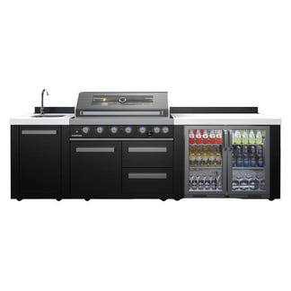 Everdure Oasis Outdoor Kitchen 6 Burner Sink with Tropical Beverage Cooler