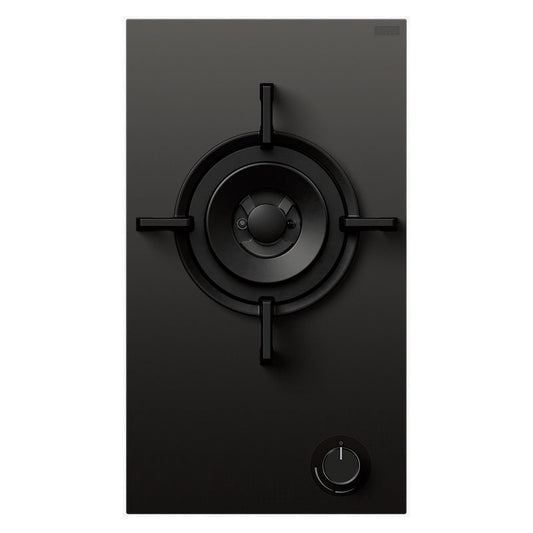 Fisher & Paykel 30cm Series 9 1 Burner Gas Cooktop - Black Glass