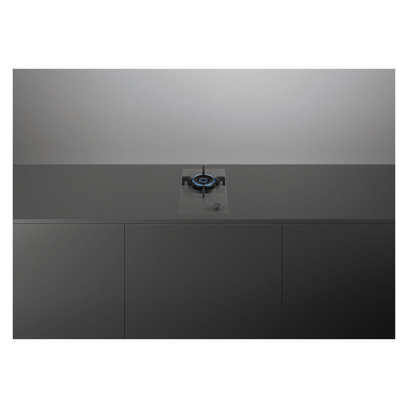 Fisher & Paykel 30cm Series 9 1 Burner Gas Cooktop LPG - Grey Glass