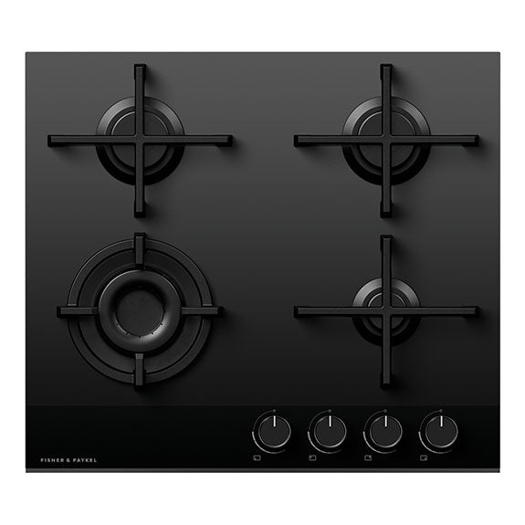 Fisher & Paykel 60cm Series 9 4 Burner Gas Cooktop, Natural Gas