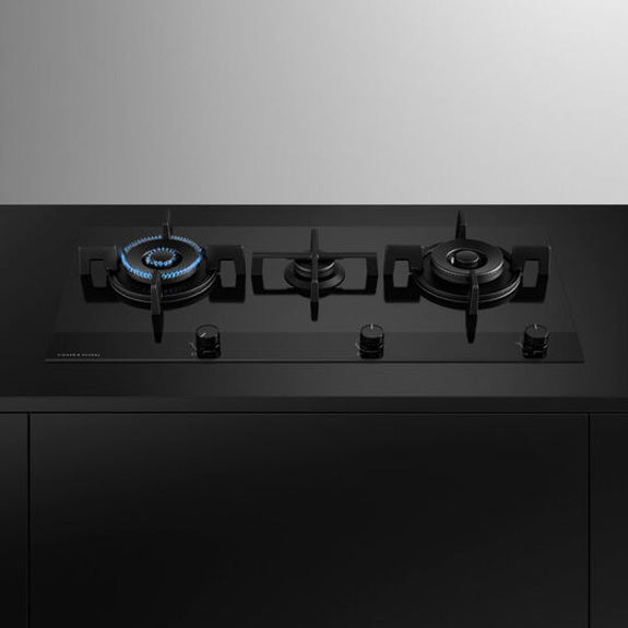 Fisher & Paykel 90cm Series 9 3 Burner Gas Cooktop, LPG