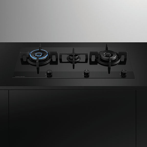 Fisher & Paykel 90cm Series 9 3 Burner Gas Cooktop, Natural Gas