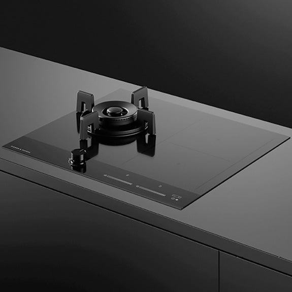 Fisher & Paykel 60cm Series 9 1 Burner + 2 Zone Hybrid Cooktop, 2 SmartZones, LPG