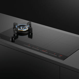 Fisher & Paykel 90cm Series 9 1 Burner + 4 Zone Hybrid Cooktop, 2 SmartZones, LPG