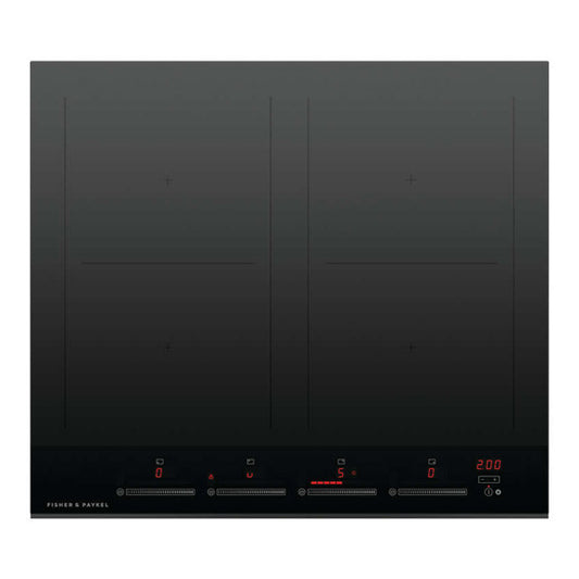 Fisher & Paykel 60cm 4 Zone Induction Cooktop - Black Glass (Series 7)