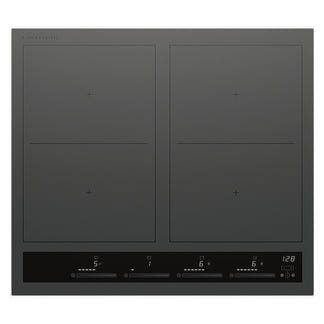 Fisher & Paykel 60cm 4 Zone Induction Cooktop: 2 Smart Zones (Series 7) - Grey