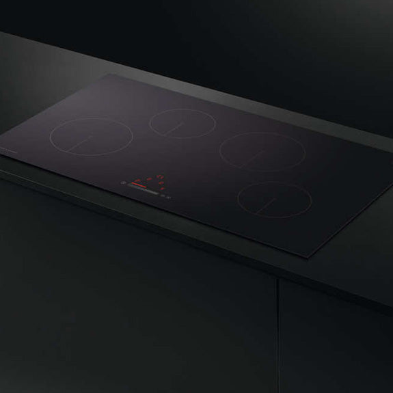Fisher & Paykel 90cm 4 Zone Induction Cooktop - Black Glass (Series 5)