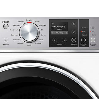 Fisher & Paykel 9kg Series 9 Heat Pump Dryer, Steam Care