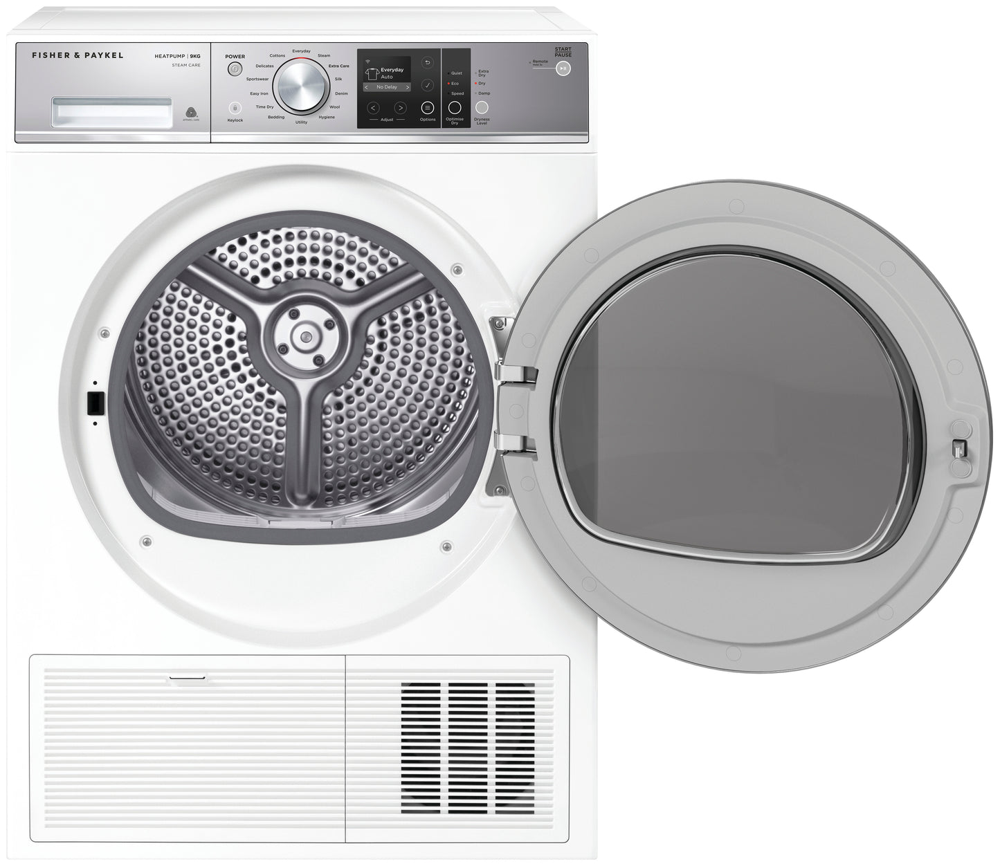 Fisher & Paykel 9kg Series 9 Heat Pump Dryer, Steam Care