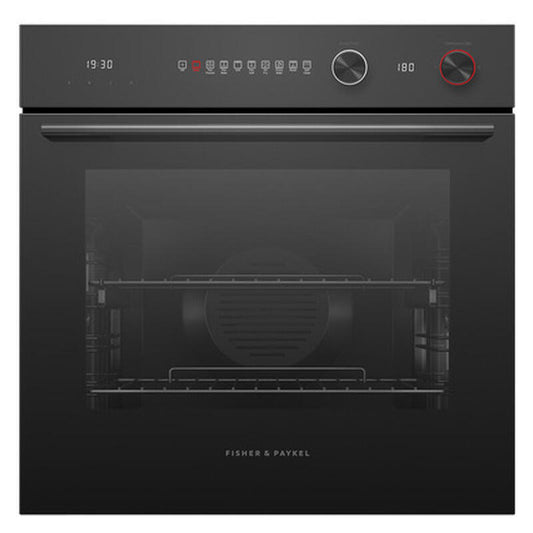 Fisher & Paykel 60cm 9 Function Contemporary Pyrolytic Oven - Black Glass (Series 7)