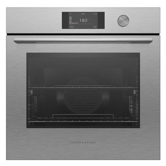 Fisher & Paykel 60cm Contemporary Pyrolytic Oven - Brushed Silver Glass (Series 7)