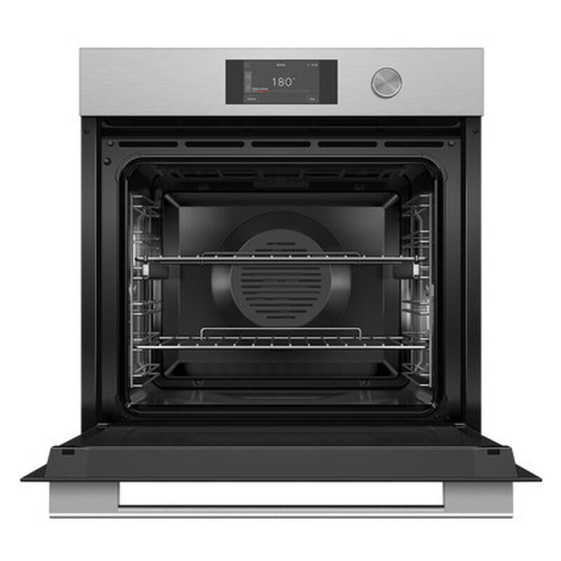 Fisher & Paykel 60cm Contemporary Pyrolytic Oven - Brushed Silver Glass (Series 7)