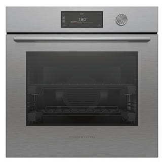 Fisher & Paykel 60cm Contemporary Pyrolytic Oven - Brushed Silver Glass (Series 9)