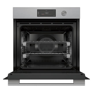 Fisher & Paykel 60cm Contemporary Pyrolytic Oven - Brushed Silver Glass (Series 9)