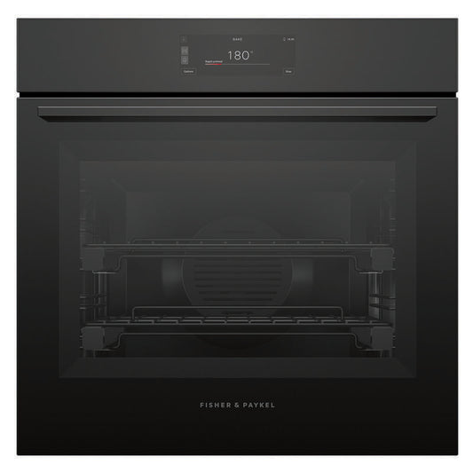 Fisher & Paykel 60cm Minimal Pyrolytic Oven - Black Glass (Series 9)