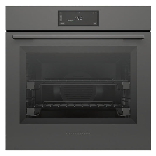 Fisher & Paykel 60cm Minimal Pyrolytic Oven - Grey Glass (Series 9)