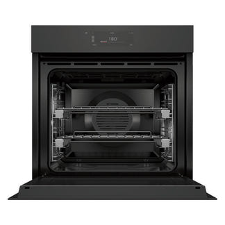 Fisher & Paykel 60cm Minimal Handleless Pyrolytic Oven - Black Glass (Series 11)