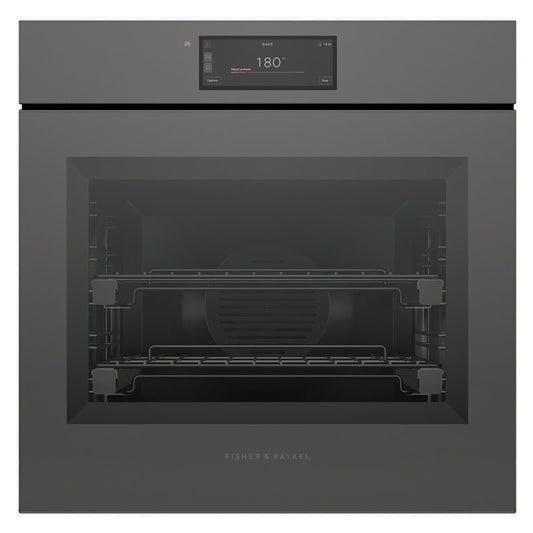 Fisher & Paykel 60cm Minimal Handleless Pyrolytic Oven - Grey Glass (Series 11)