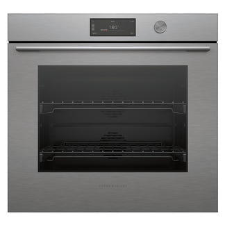 Fisher & Paykel 76cm Contemporary Pyrolytic Oven - Brushed Silver Glass (Series 9)