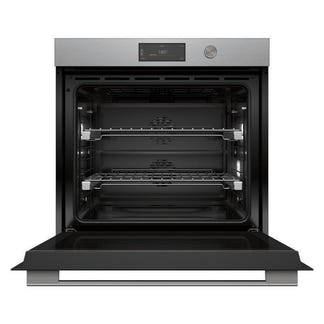 Fisher & Paykel 76cm Contemporary Pyrolytic Oven - Brushed Silver Glass (Series 9)
