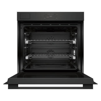 Fisher & Paykel 76cm Minimal Pyrolytic Steam Assist Oven - Black Glass (Series 11)