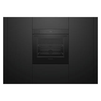 Fisher & Paykel 76cm Minimal Pyrolytic Steam Assist Oven - Black Glass (Series 11)