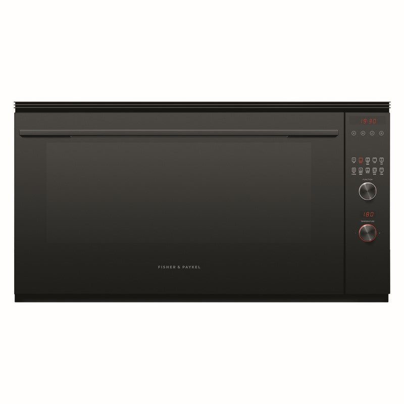 Fisher & Paykel 90cm Pyrolytic Built-In Large Oven with 9 Functions - Black (Contemporary Series 9)