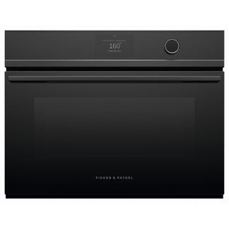 Fisher & Paykel 60cm Compact Built-In Combination Microwave Oven with 22 Functions - Black (Contemporary Series 9)