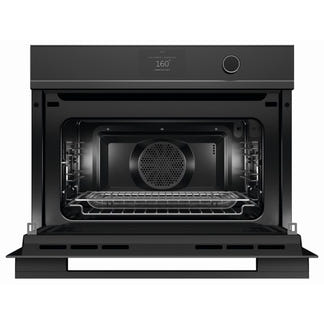 Fisher & Paykel 60cm Compact Built-In Combination Microwave Oven with 22 Functions - Black (Contemporary Series 9)