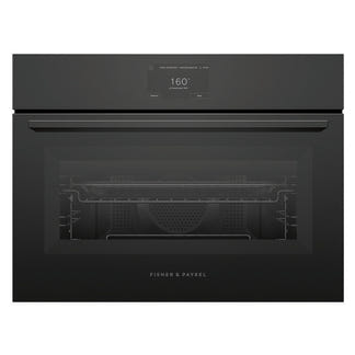 Fisher & Paykel 60cm Minimal Compact Combi-Microwave Oven - Black Glass (Series 7)