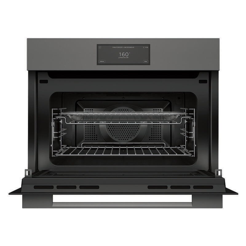 Fisher & Paykel 60cm Minimal Compact Combi-Microwave Oven - Grey Glass (Series 9)