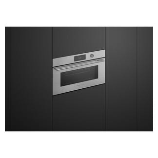 Fisher & Paykel 76cm Contemporary Combi-Microwave Oven - Brushed Silver Glass (Series 9)