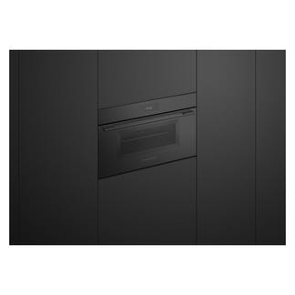 Fisher & Paykel 76cm Built-In Combination Microwave Oven with 17 Functions - Black Glass (Minimal - Series 9)