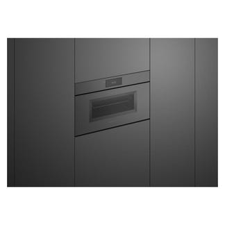 Fisher & Paykel 76cm Minimal Handleless Compact Combi-Microwave Oven - Grey Glass (Series 9)
