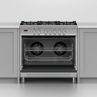 Fisher & Paykel 90cm Series 5 Classic 5 Burner Dual Fuel Cooker