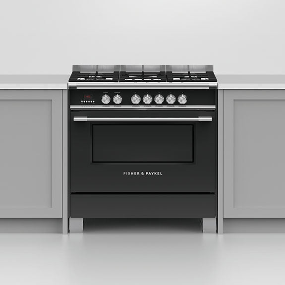 Fisher & Paykel 90cm Series 7 Classic 5 Burner Dual Fuel Cooker