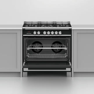 Fisher & Paykel 90cm Series 7 Classic 5 Burner Dual Fuel Cooker