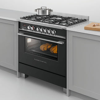 Fisher & Paykel 90cm Series 7 Classic 5 Burner Dual Fuel Cooker
