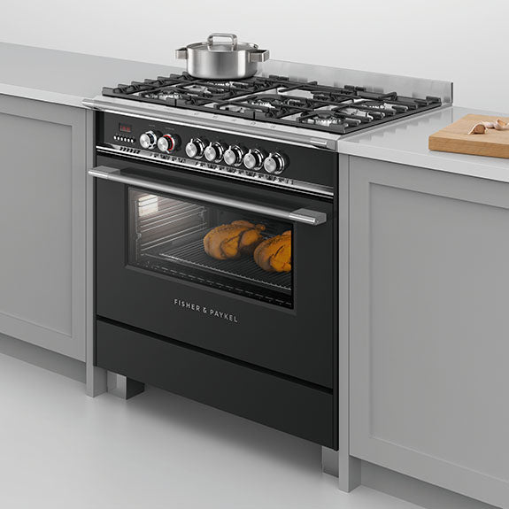 Fisher & Paykel 90cm Series 7 Classic 5 Burner Dual Fuel Cooker