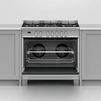 Fisher & Paykel 90cm Series 7 Classic 5 Burner Dual Fuel Cooker