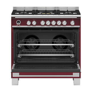 Fisher & Paykel 90cm Series 9 Classic 5 Burner Dual Fuel Pyrolytic Cooker