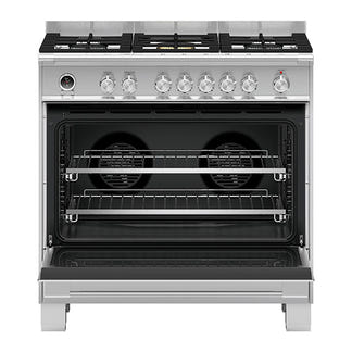 Fisher & Paykel 90cm Series 9 Classic 5 Burner Dual Fuel Pyrolytic Cooker