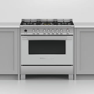 Fisher & Paykel 90cm Series 9 Classic 5 Burner Dual Fuel Pyrolytic Cooker
