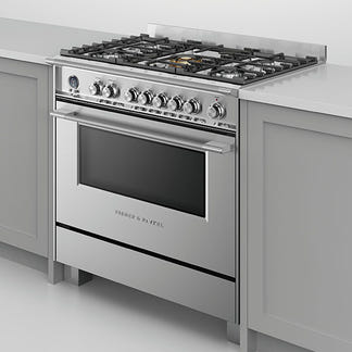 Fisher & Paykel 90cm Series 9 Classic 5 Burner Dual Fuel Pyrolytic Cooker