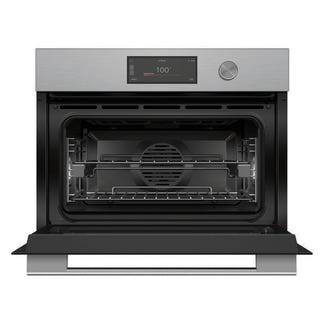 Fisher & Paykel 60cm Contemporary Compact Combi-Steam Oven - Brushed Silver Glass (Series 11)