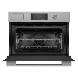 Fisher & Paykel 60cm Contemporary Compact Combi-Steam Oven - Brushed Silver Glass (Series 7)