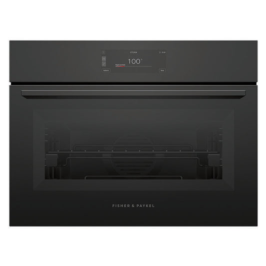 Fisher & Paykel 60cm Minimal Compact Combi-Steam Oven - Black Glass (Series 11)